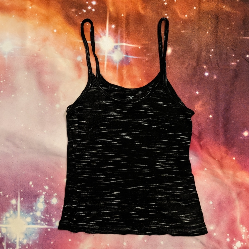 🖤 Black Heathered American Eagle Outfitters Soft Tank Top Size XS